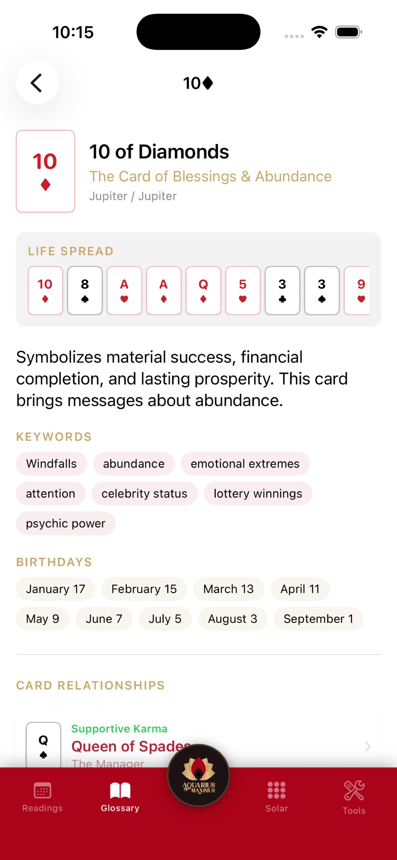 Mobile app screenshot
