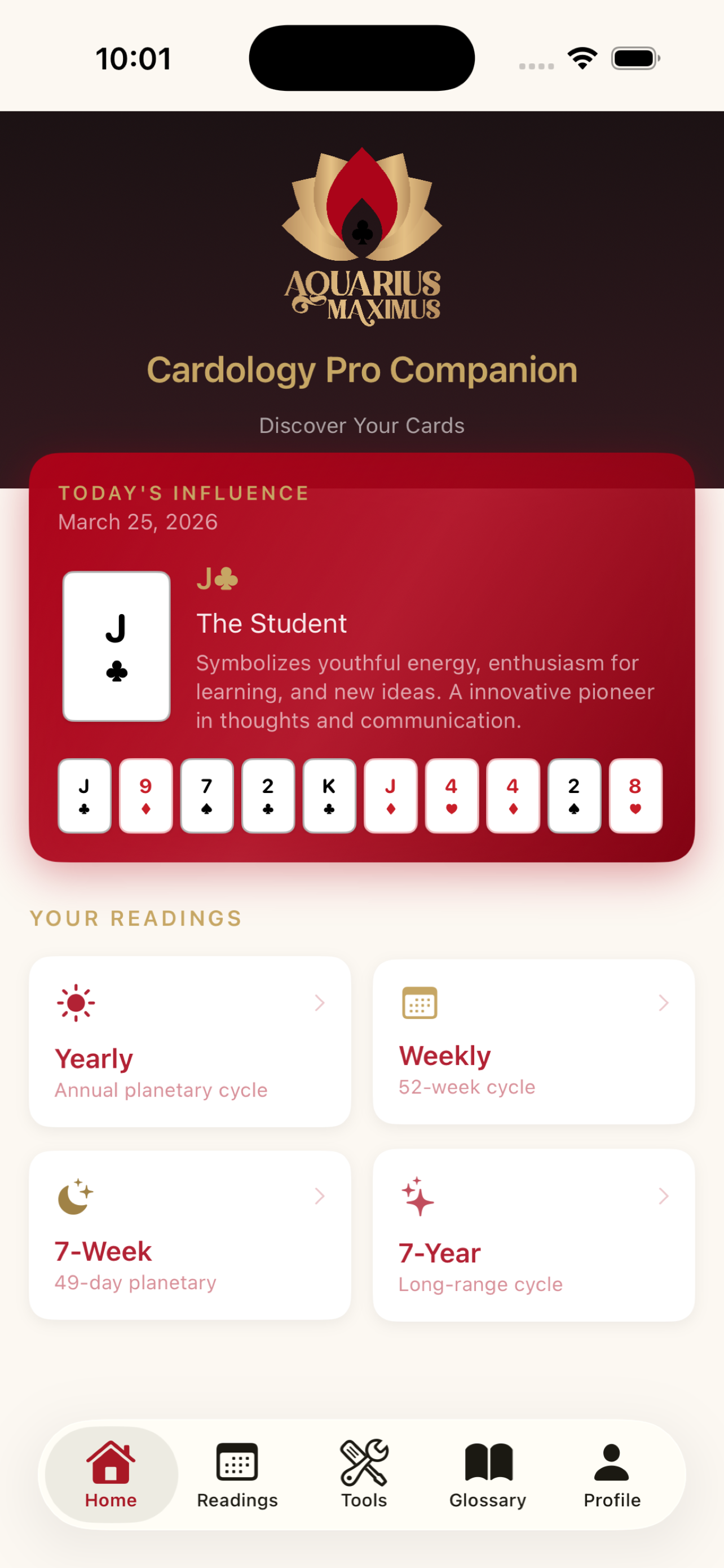 Mobile app screenshot