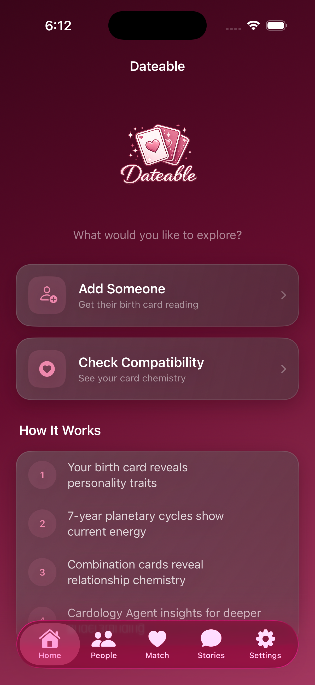 Mobile app screenshot