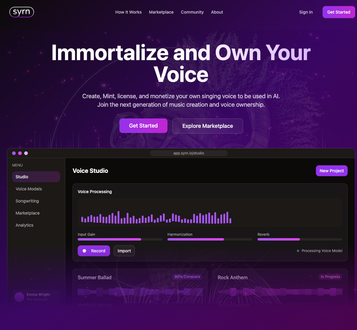 Portfolio screenshot